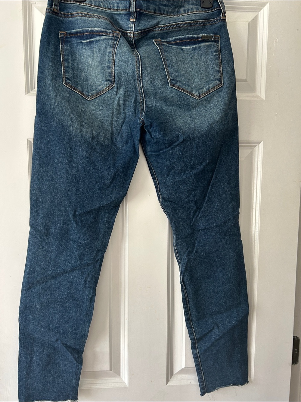 STS Blue Dark Blue Cropped Jeans with Floral Embroidery - Picture 2 of 2